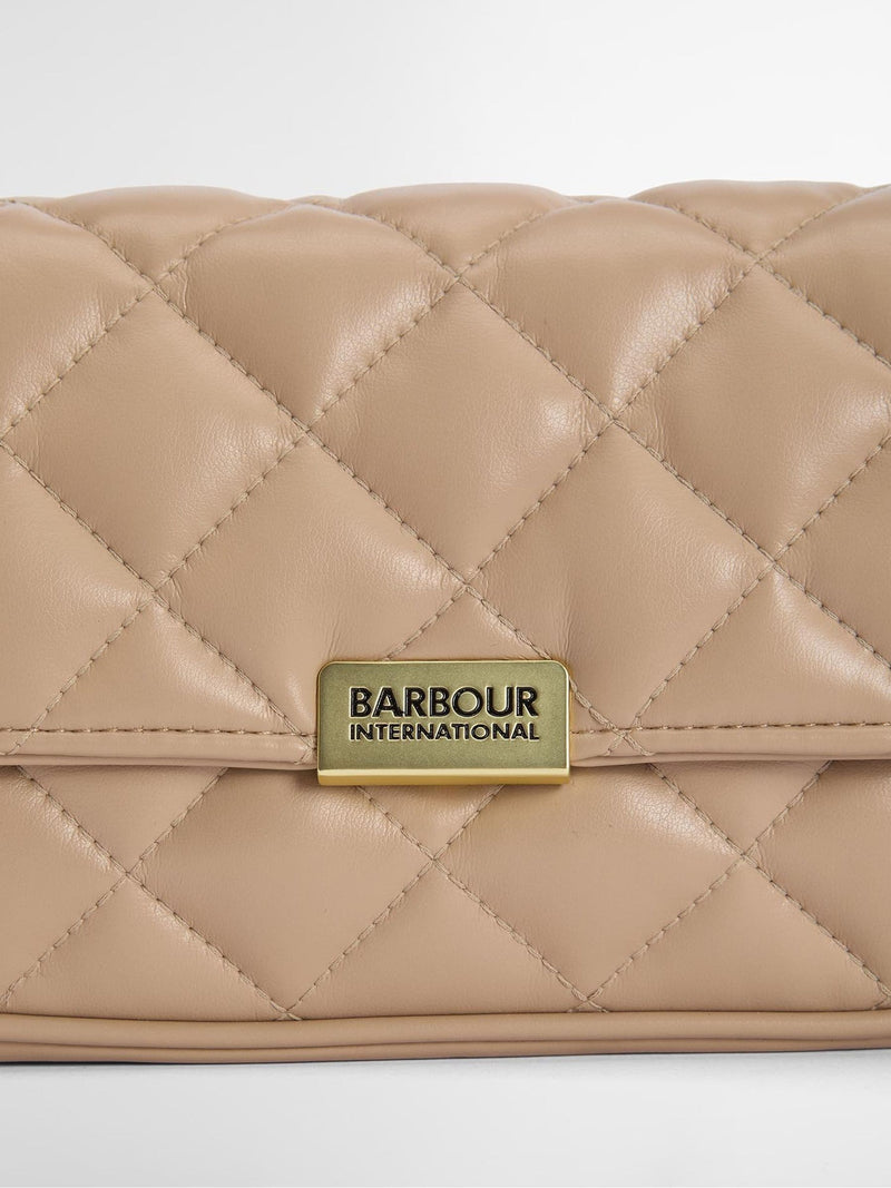 Barbour nude soft quilt mini Soho cross-body bag - British product