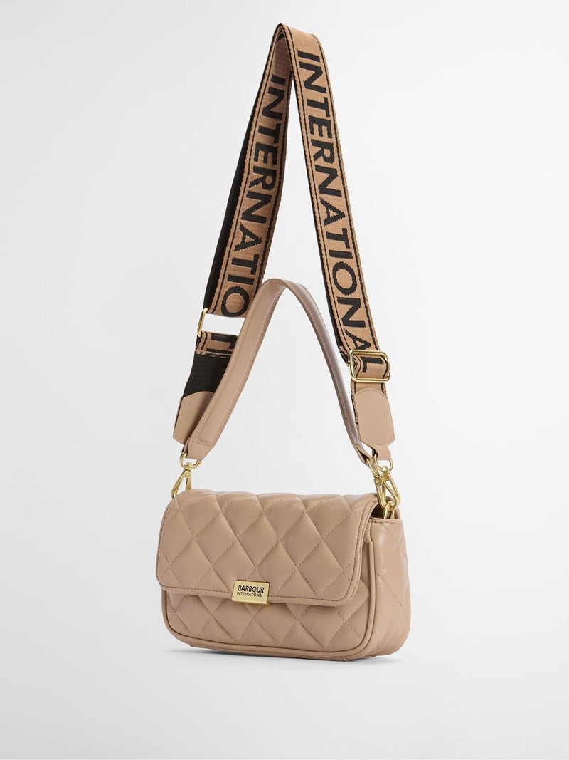 Barbour nude soft quilt mini Soho cross-body bag - British product