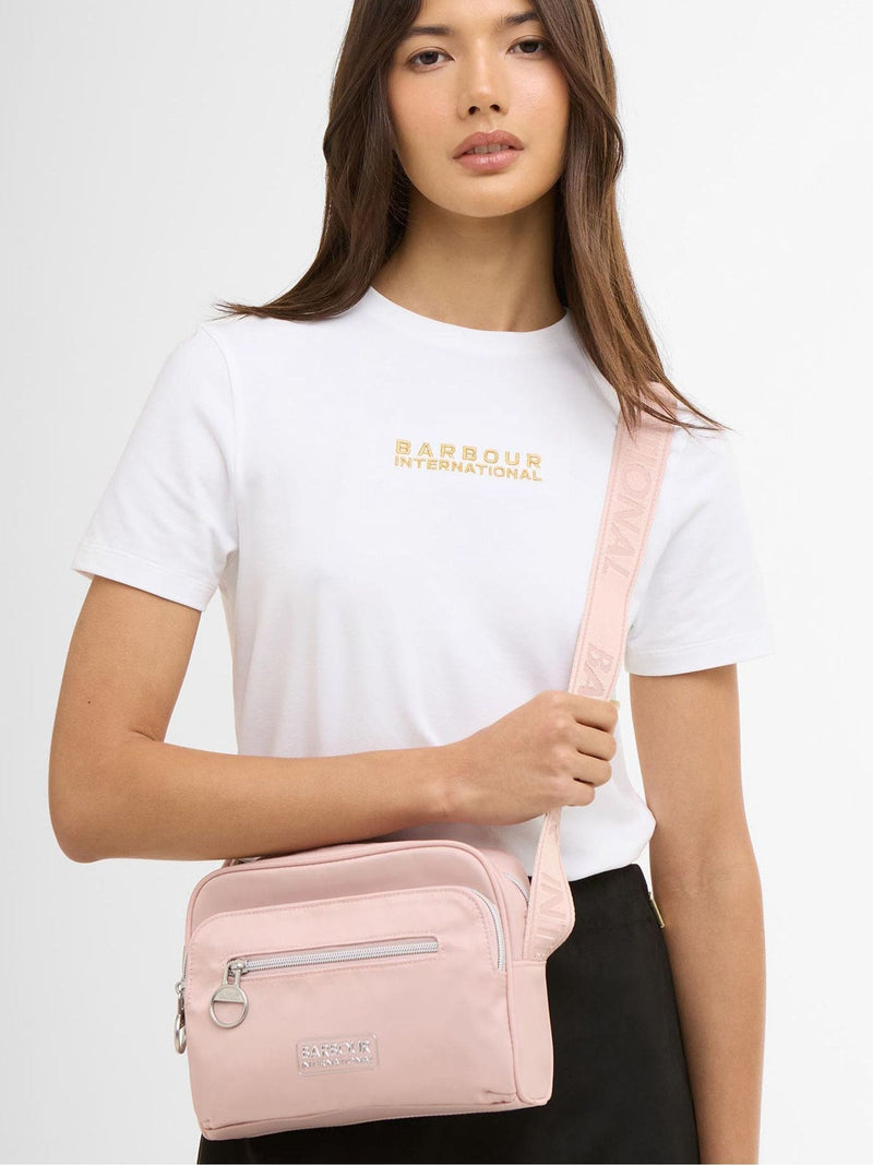 Barbour International black Qualify City crossbody bag, UK version