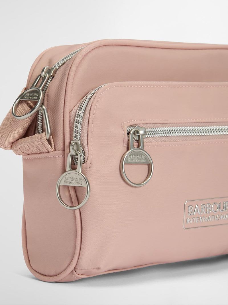 Barbour International black Qualify City crossbody bag, UK version