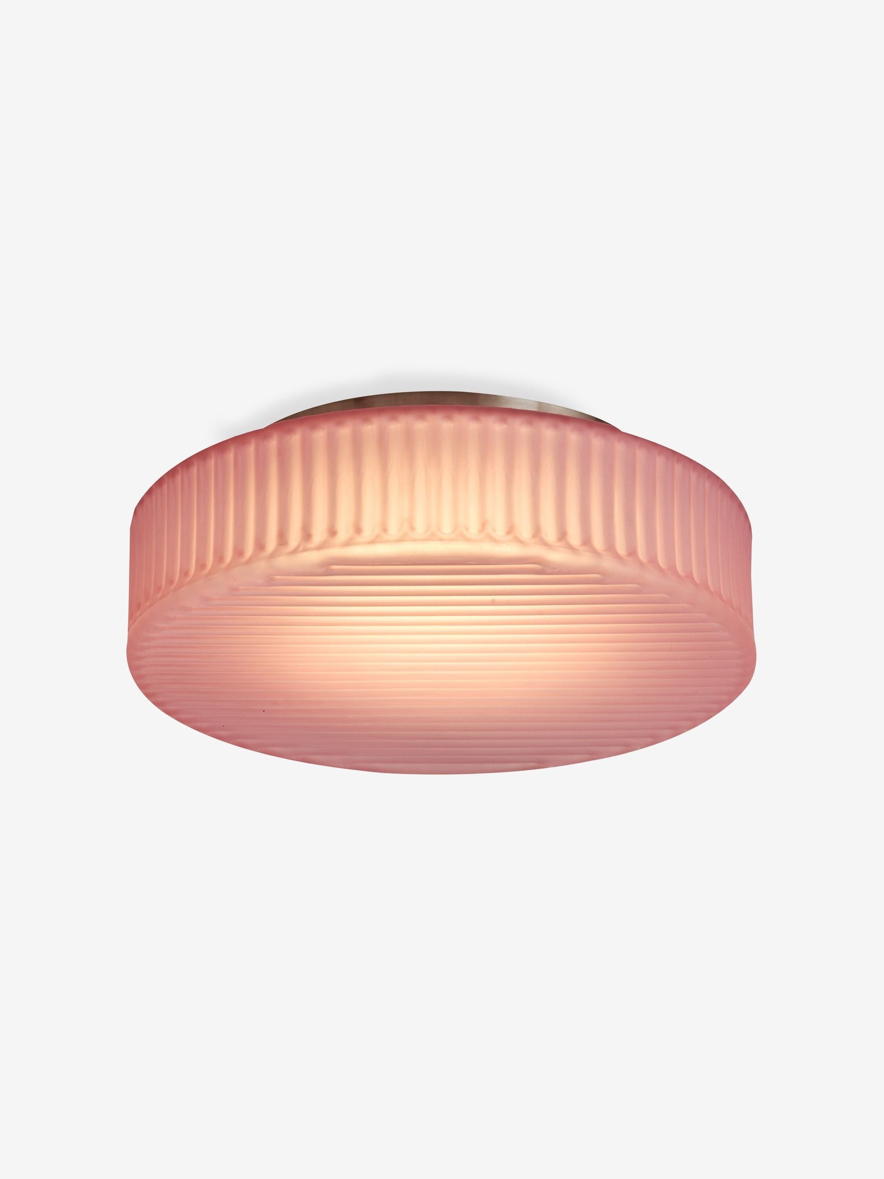 MADE.COM pink Alma flush light 25cm - British product