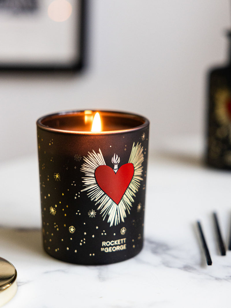 Rockett St George fig and vetiver candle 10cm, imported from the UK