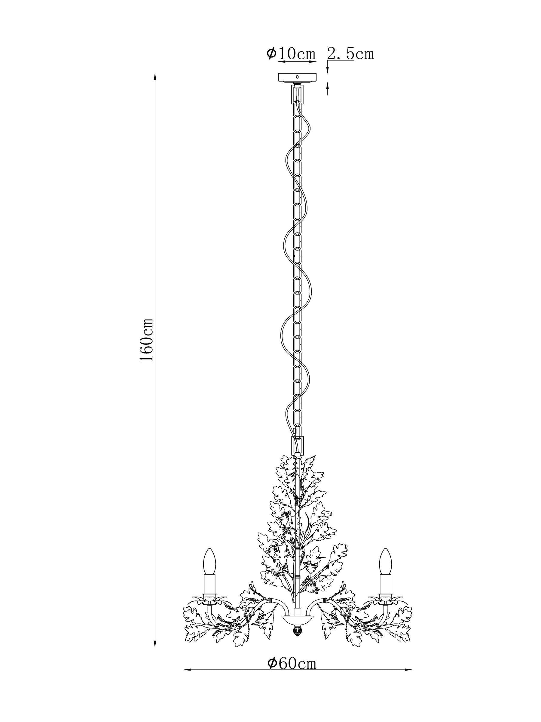 Black Evelyn chandelier dark slate grey metal oak leaves ceiling light, imported from the UK