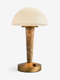 Brass N. Edgecote Marble rechargeable table lamp, imported from the UK
