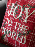 Gallery Home red embroidered cushion 45cm - British product