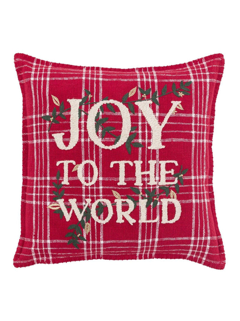 Gallery Home red embroidered cushion 45cm - British product