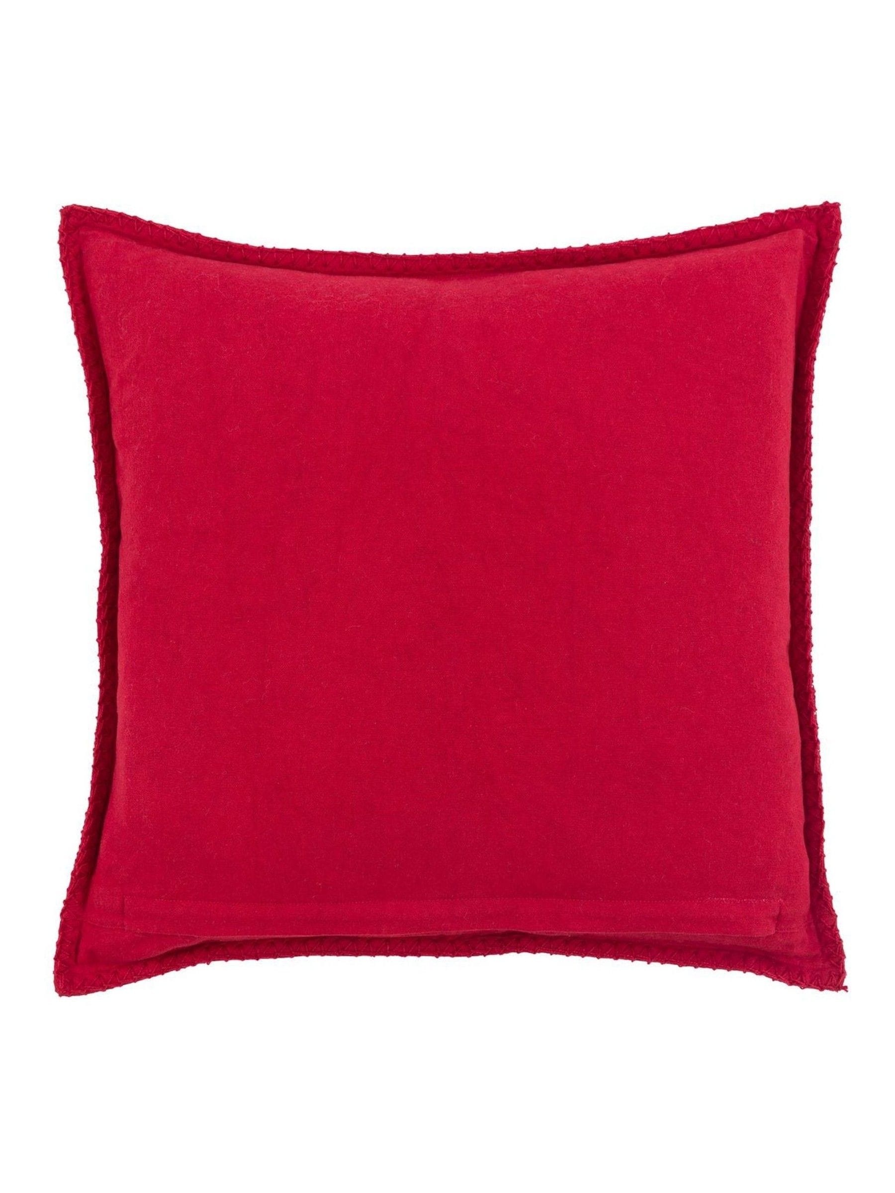Gallery Home red embroidered cushion 45cm - British product
