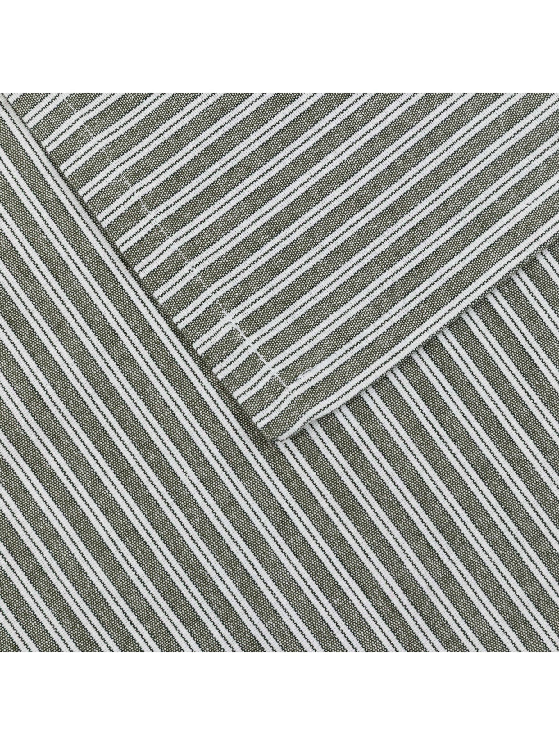 Gallery Home Green Woodland Festive Stripe Table Runner 180cm, UK version