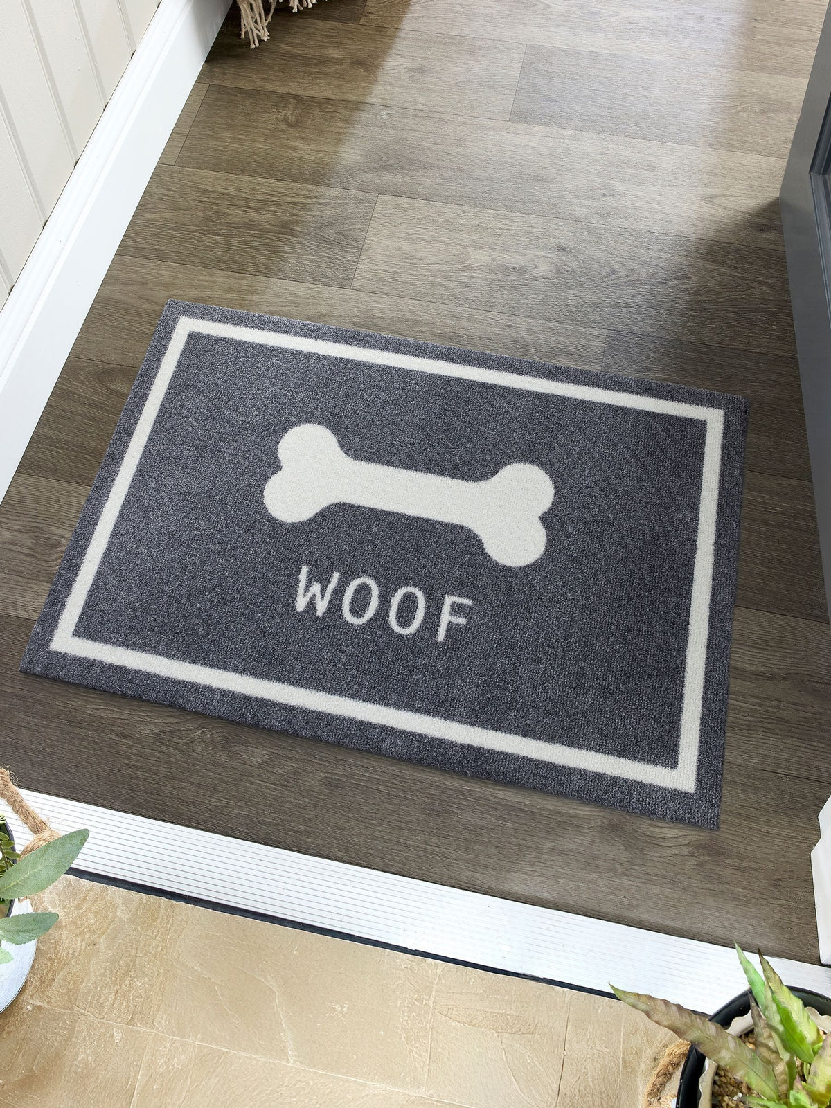 Howler & Scratch grey pet mat 50x75cm - British product