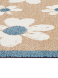 My Mat beige flower home runner 50x150cm, imported from the UK