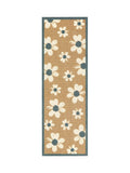 My Mat beige flower home runner 50x150cm, imported from the UK