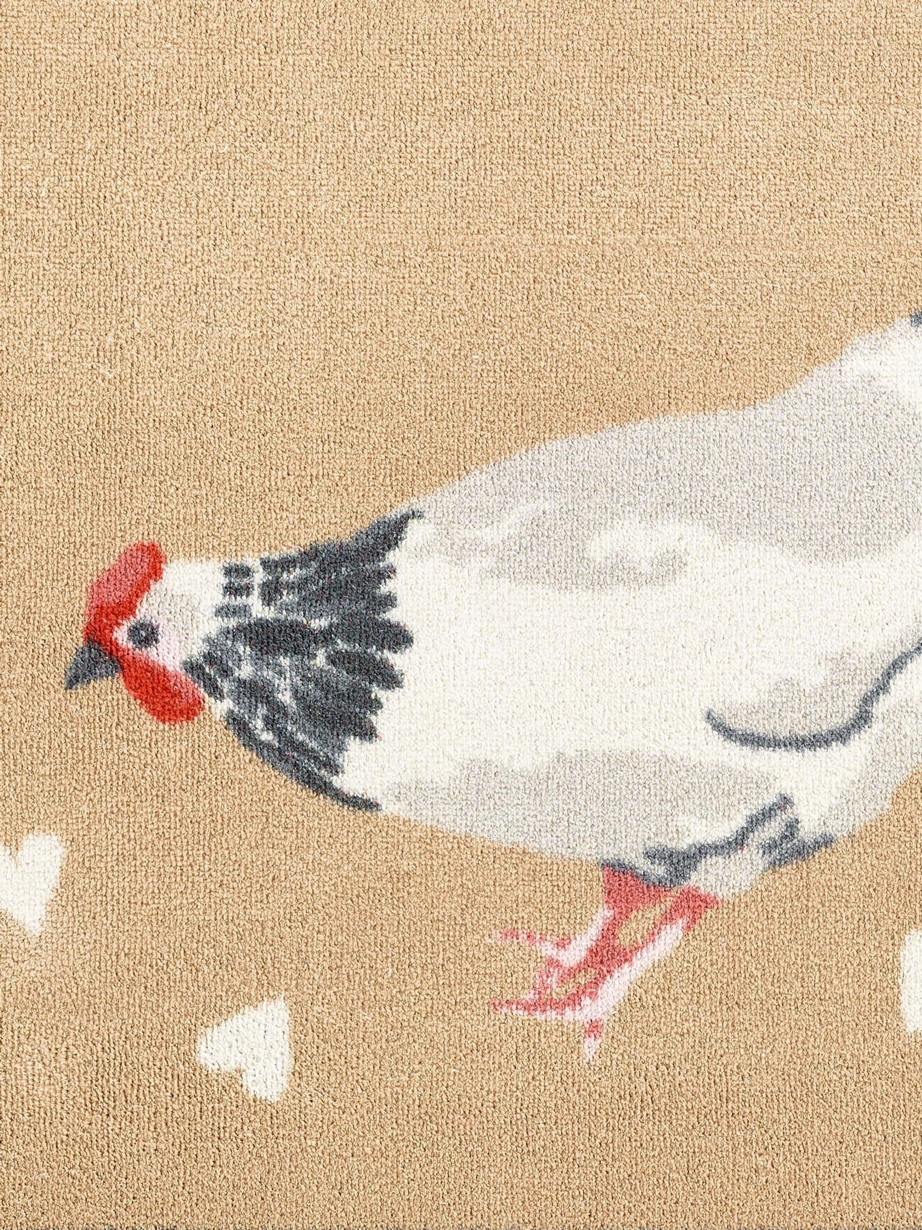 Hug Rug doormat Beige Chicken 65x85 cm, UK version
