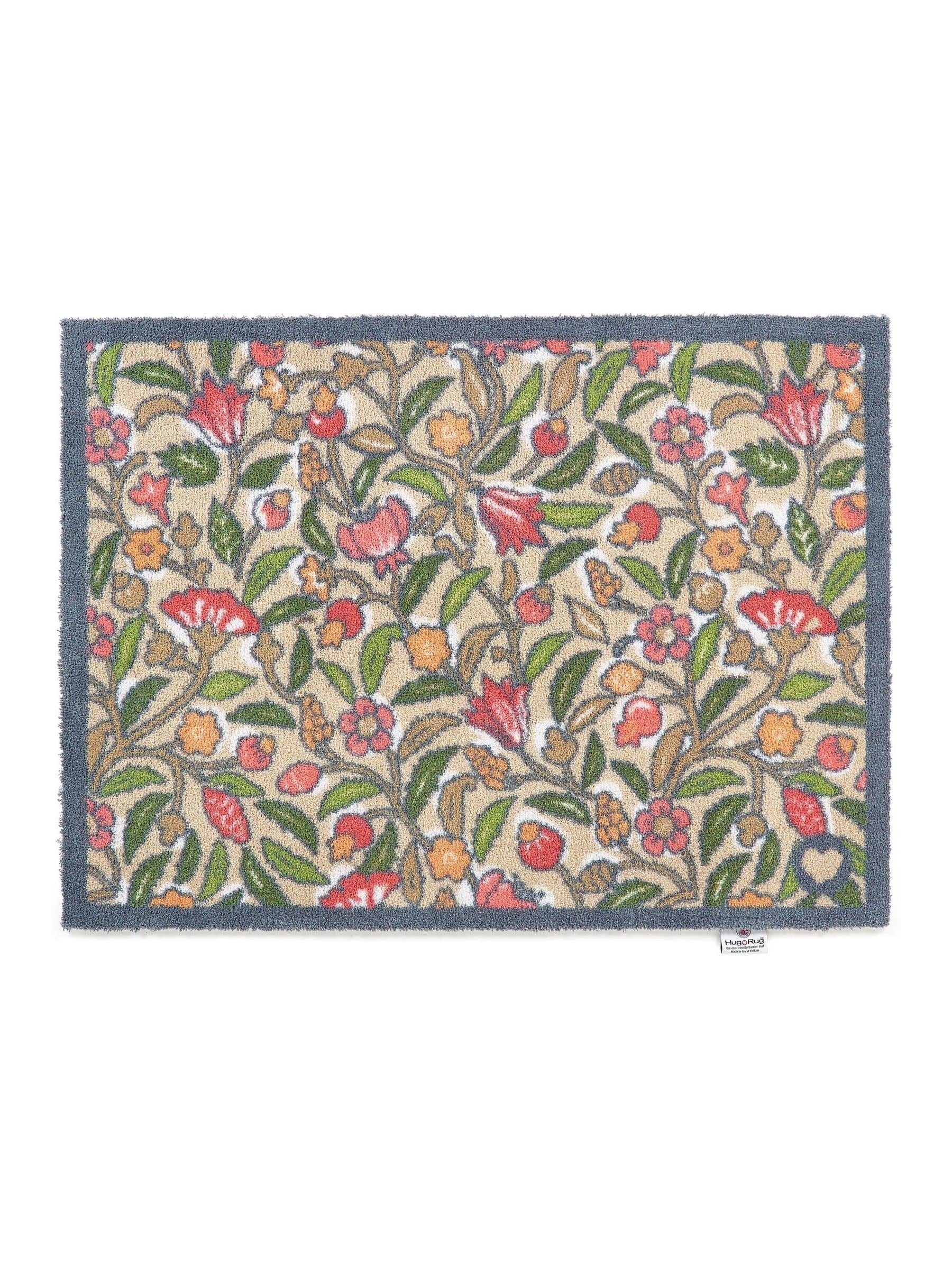 Hug Rug May Floral print mat 65x85 cm - British product