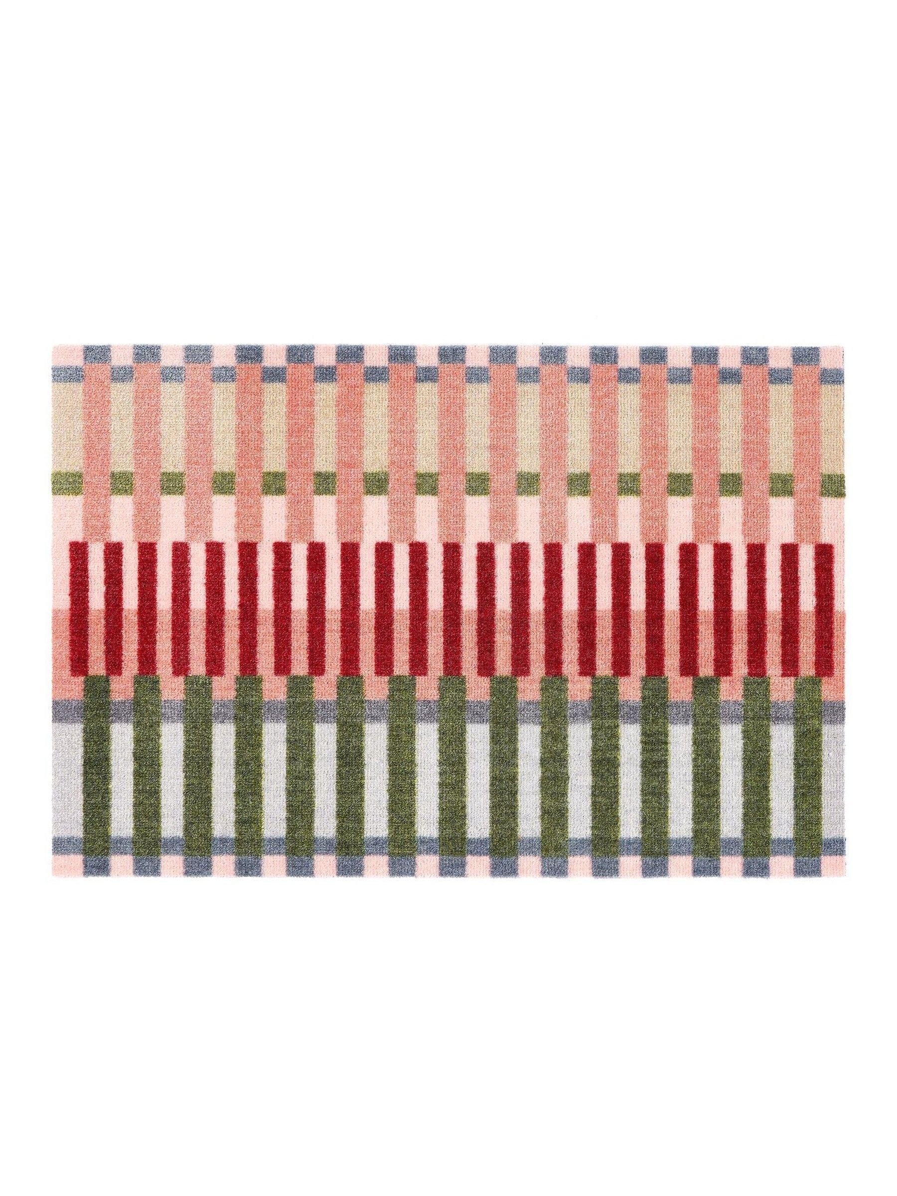 My Mat multi colour block weave indoor mat 50x75cm, UK version