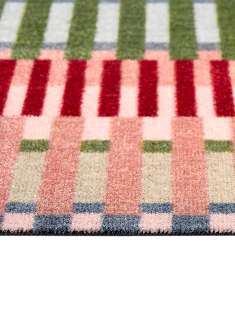 My Mat multi colour block weave indoor mat 50x75cm, UK version