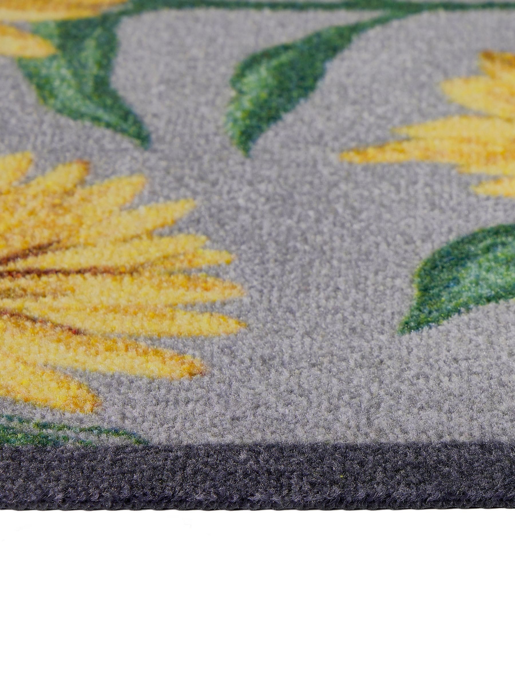 My Mat grey sunflowers runner mat 50x150cm, imported from the UK
