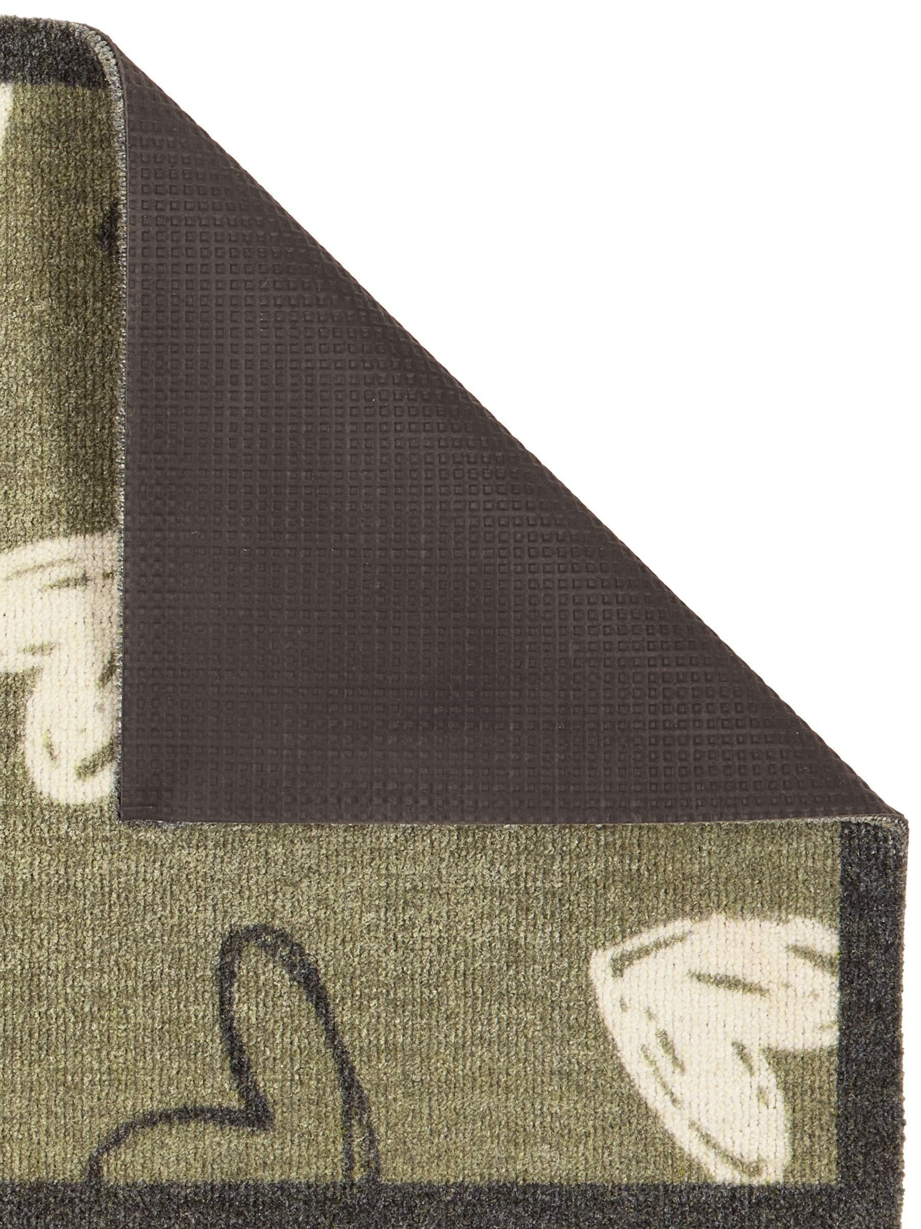 My Mat Sage Green Welcome Hearts Runner
