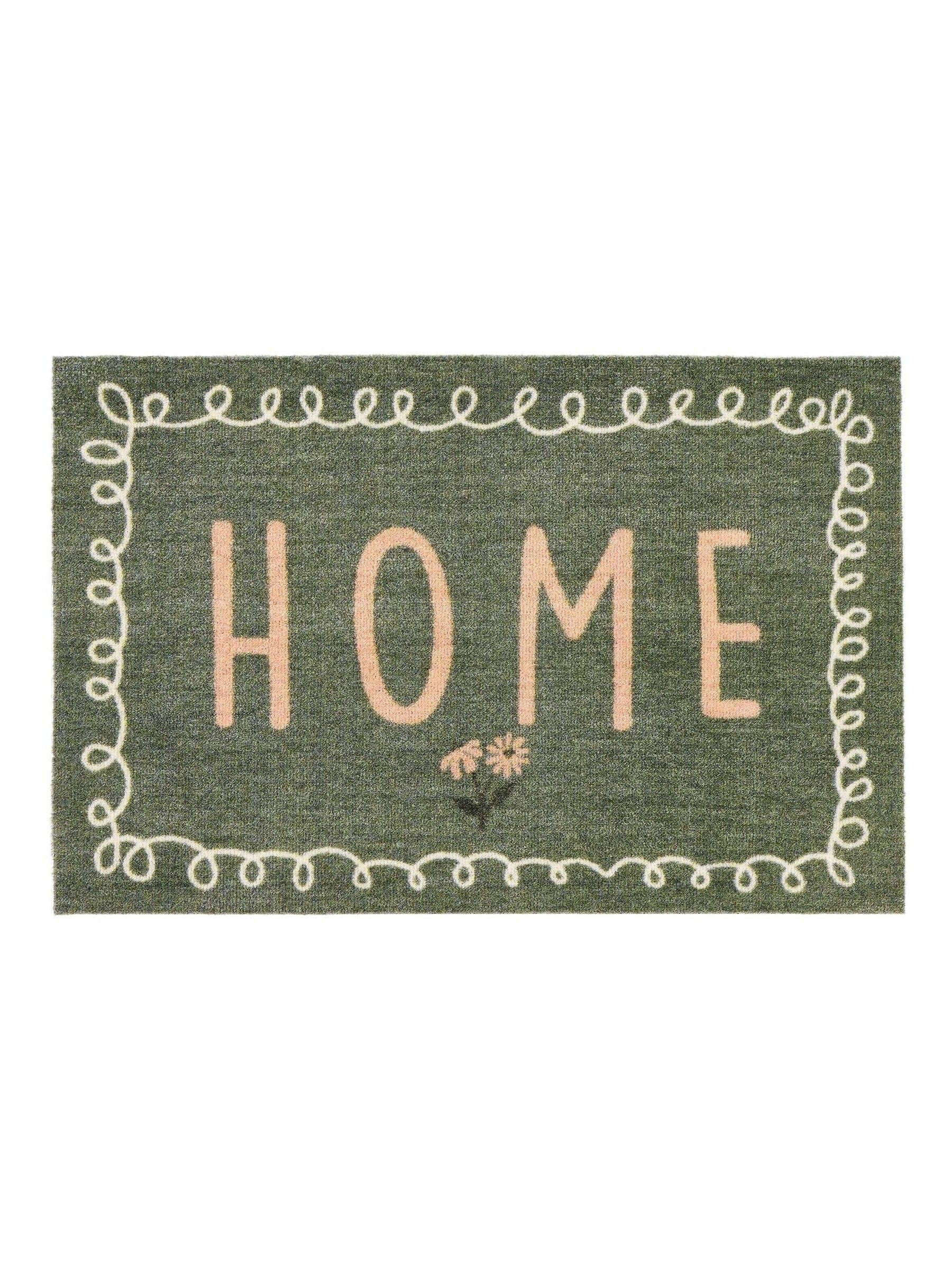 My Mat Green Home in Bloom mat 50x75, imported from the UK
