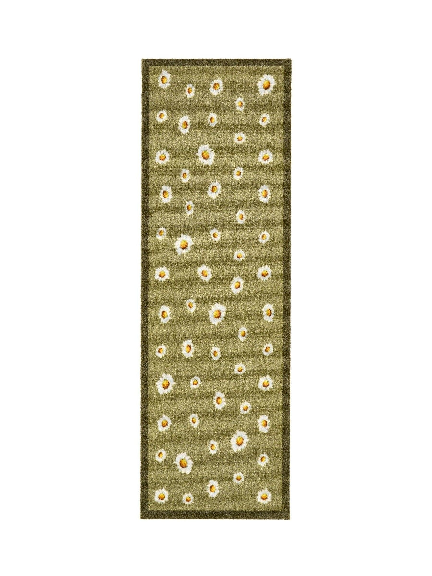 My Mat Green Daisy Cow runner 50x150cm, imported from the UK