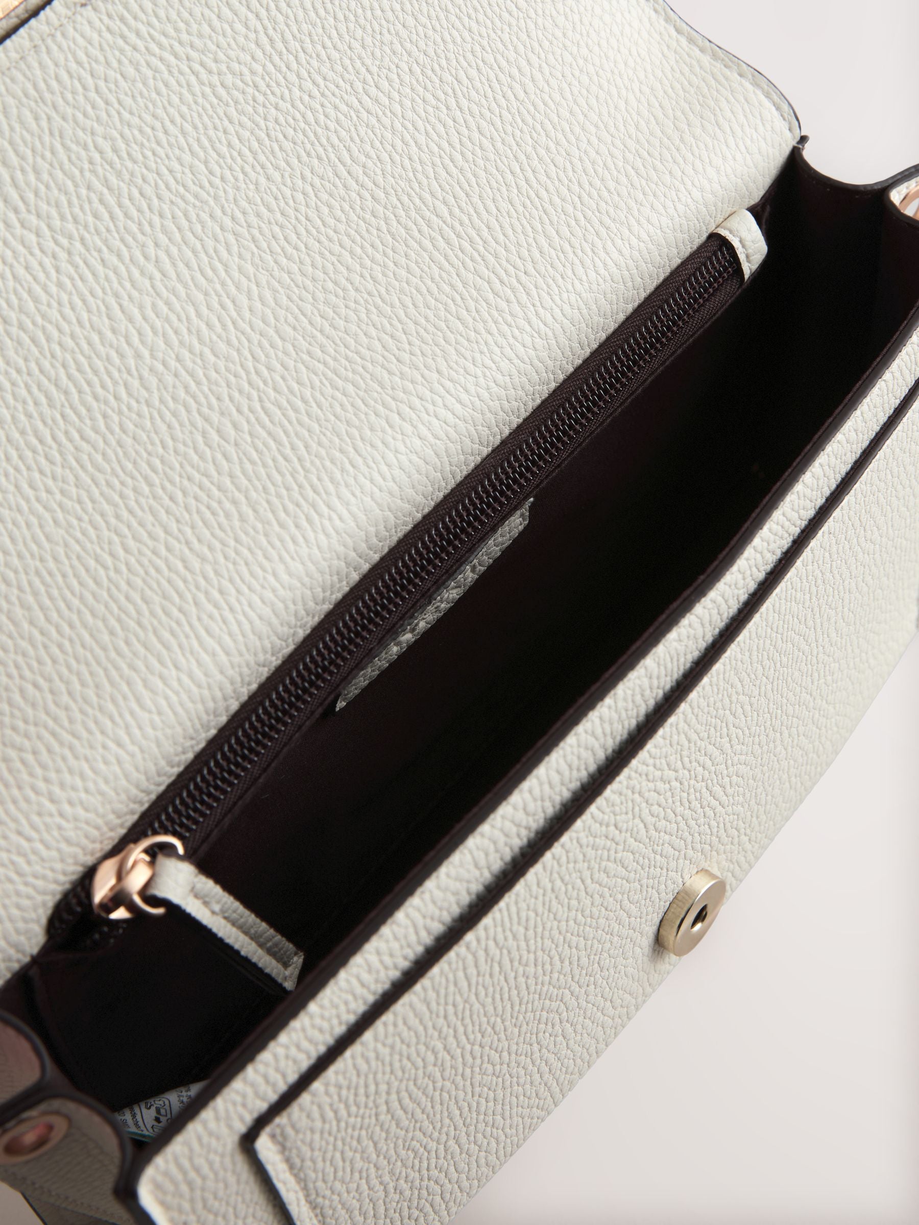 White hardware cross-body bag (British brand)