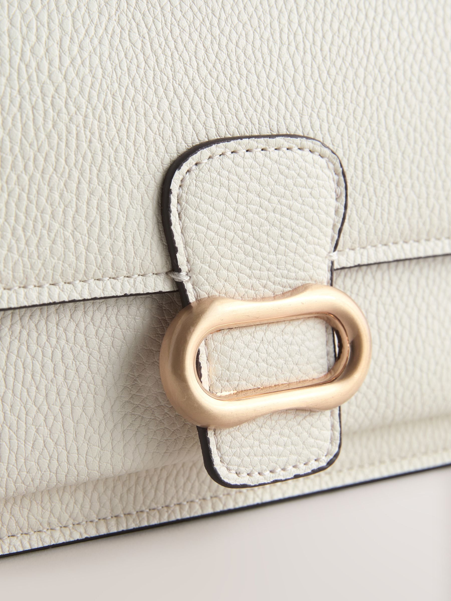 White hardware cross-body bag (British brand)