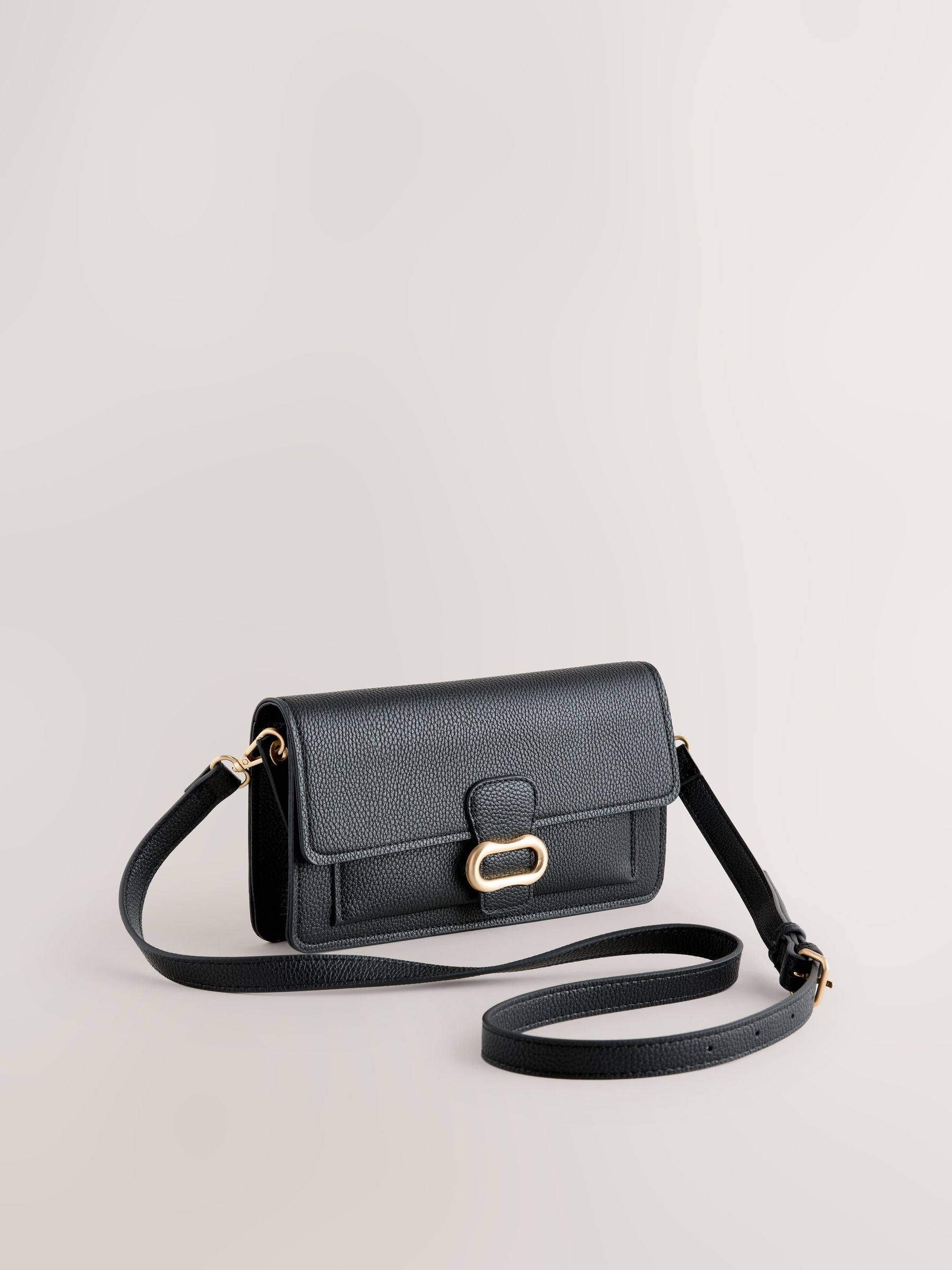 Black Hardware Cross-Body Bag