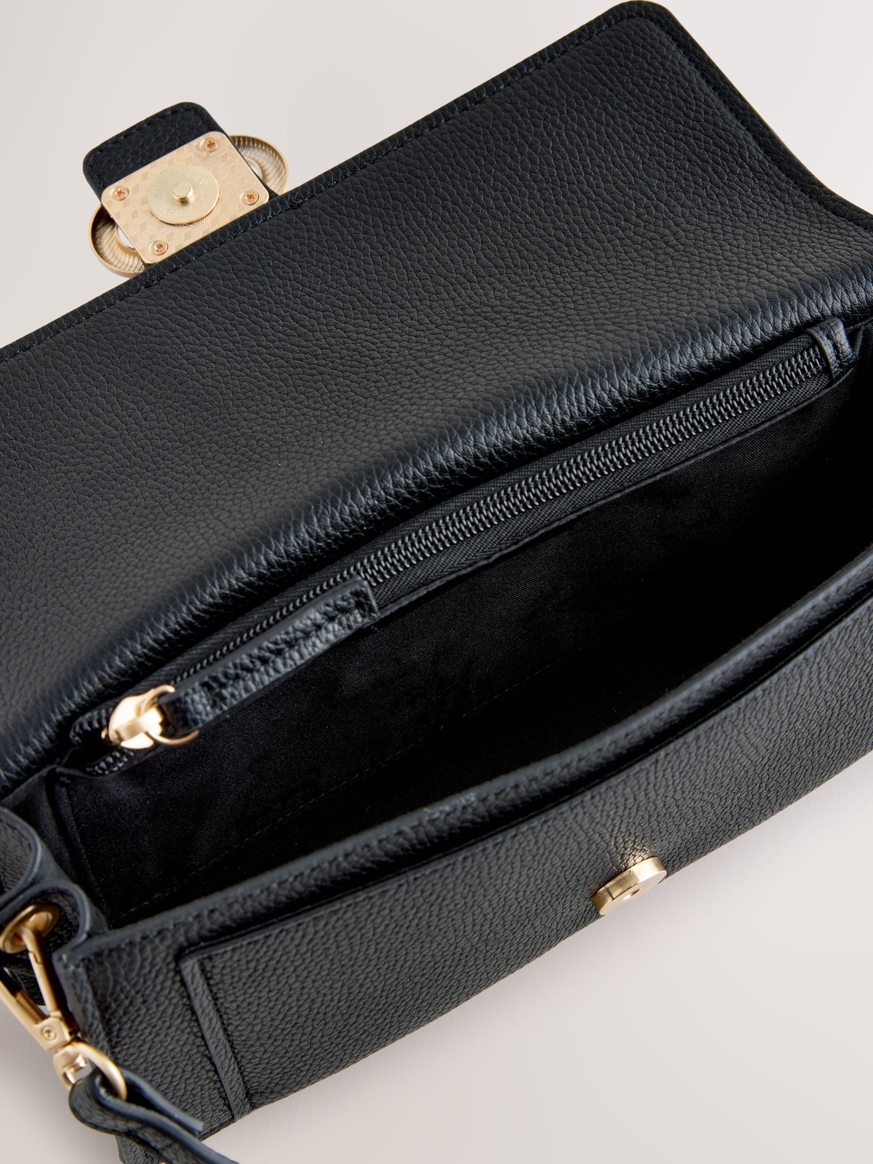 Black Hardware Cross-Body Bag