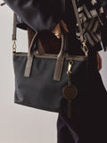 Black nylon cross-body bag (British brand)