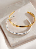 Posh Totty Designs Personalised Talon Open Cuff Bangle, imported from the UK