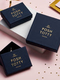 Posh Totty Designs Personalised Talon Open Cuff Bangle, imported from the UK