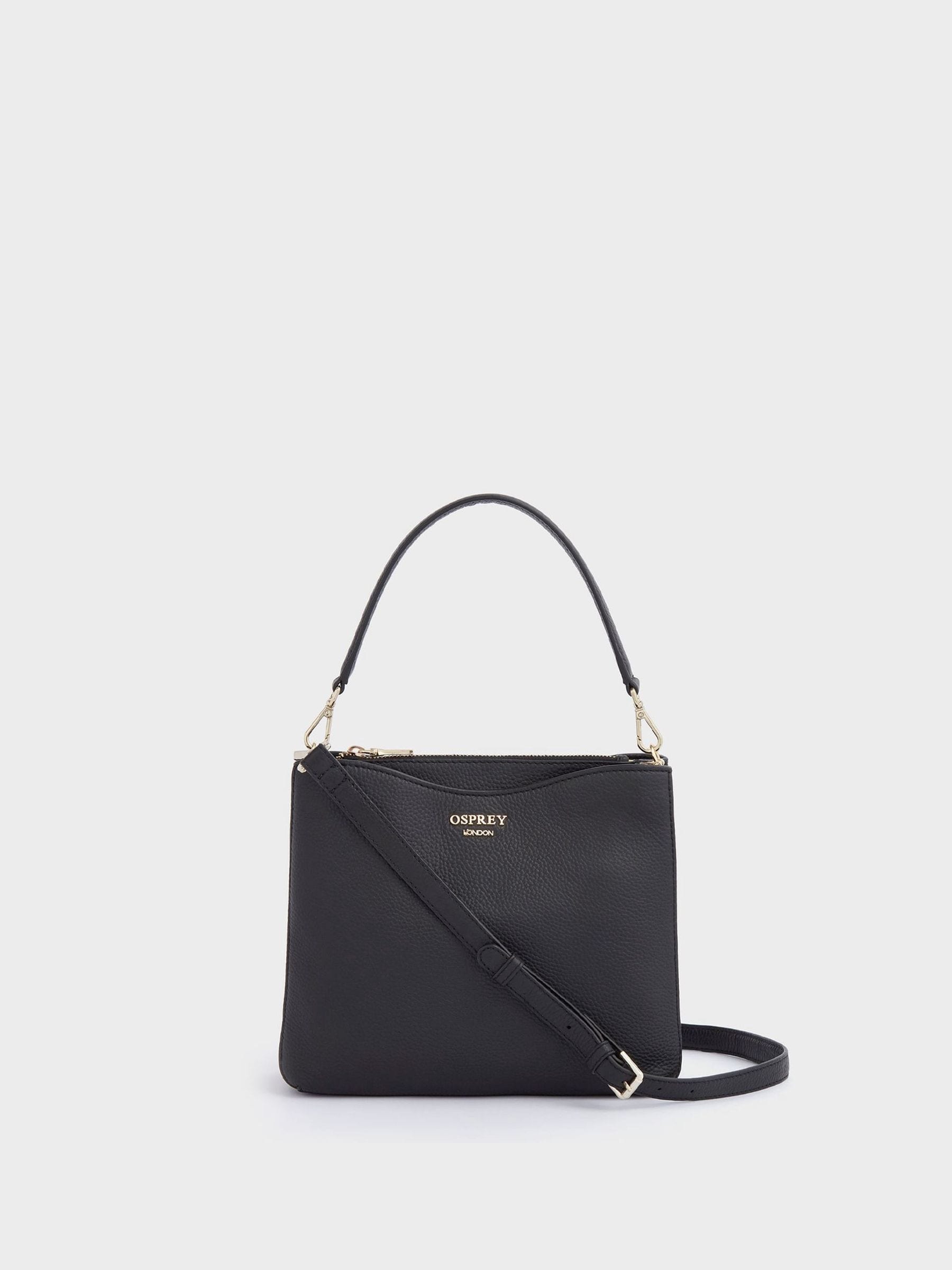 Osprey London Charcoal Black The Winchester Leather Grab Bag
