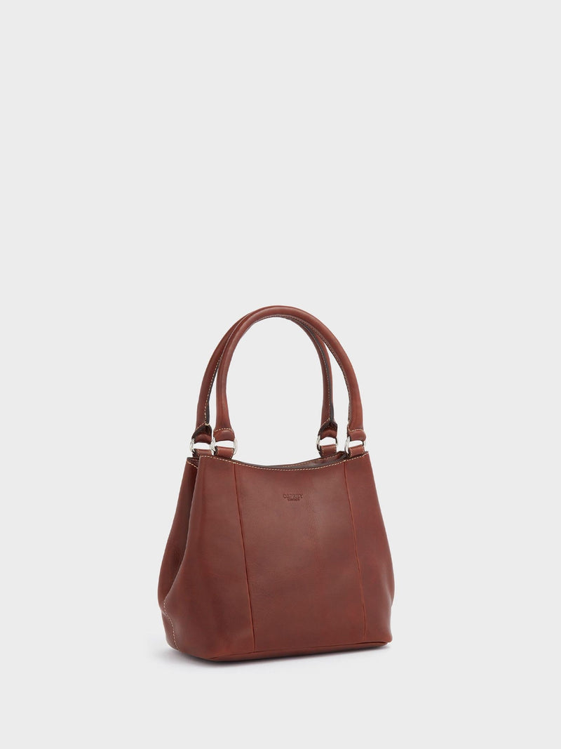 Osprey London brown small Narissa leather hobo bag - British product