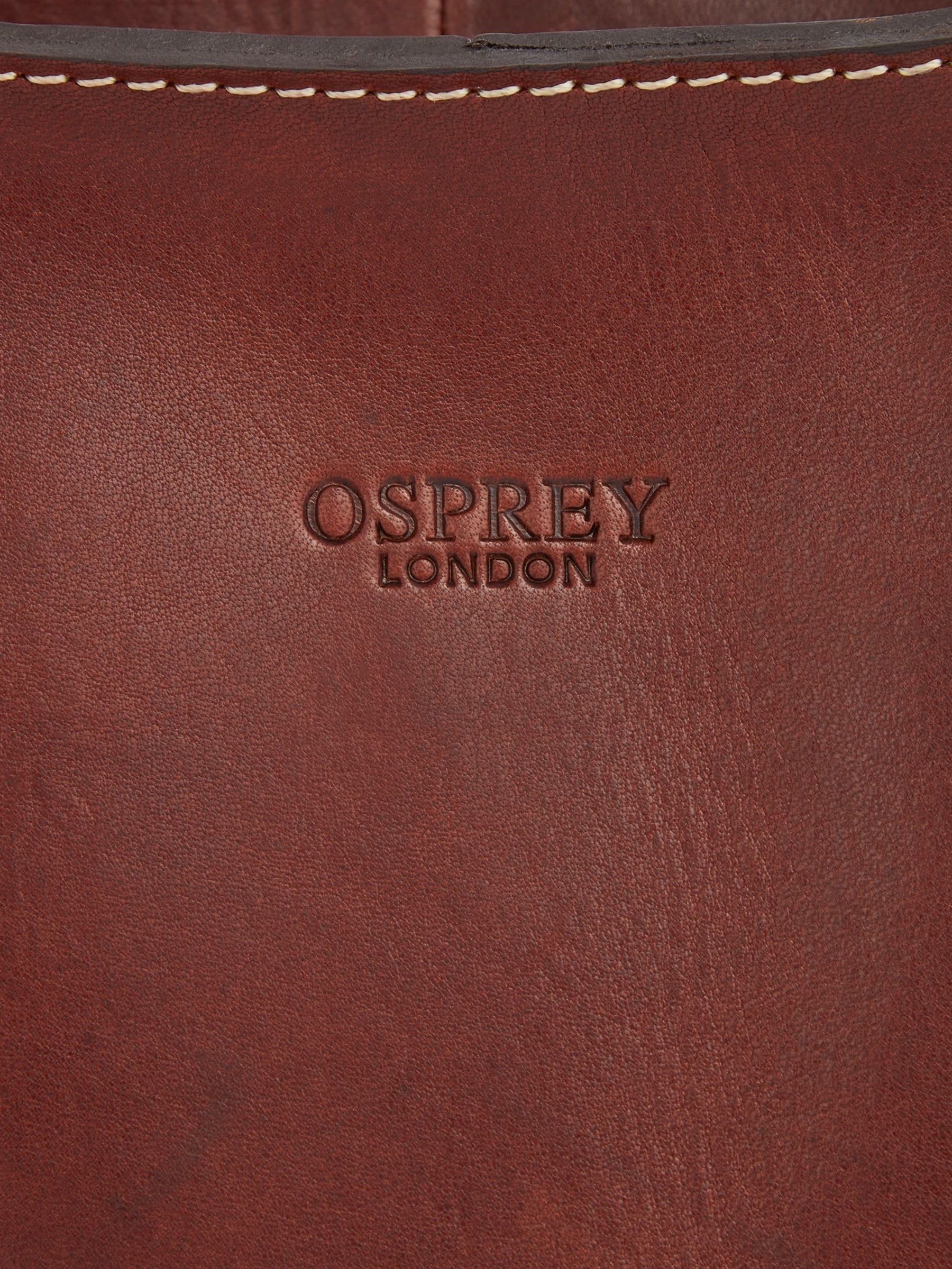 Osprey London brown small Narissa leather hobo bag - British product