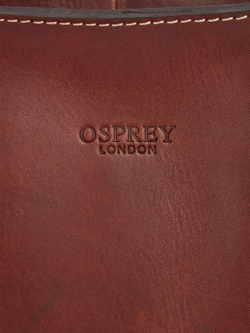 Osprey London brown small Narissa leather hobo bag - British product