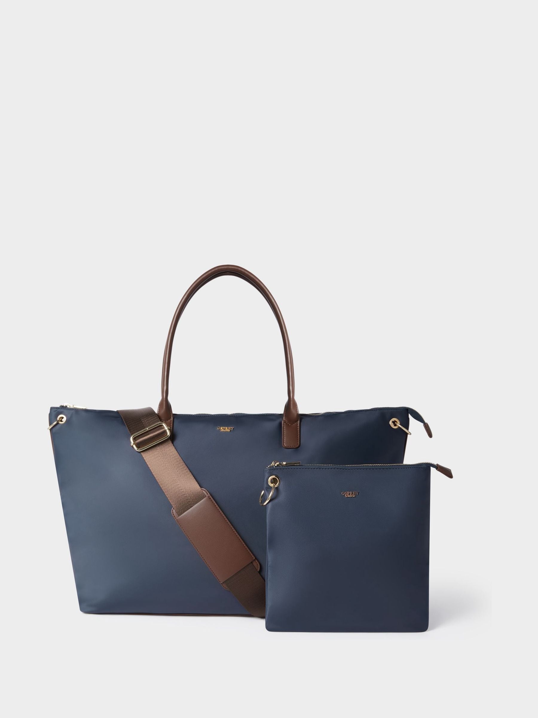 Osprey London The Voyage Grey Nylon Weekender Bag