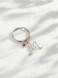 Posh Totty Designs Personalised Initial & Birth Stone Bag Charm