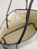 Grey printed shoulder bag, imported from the UK