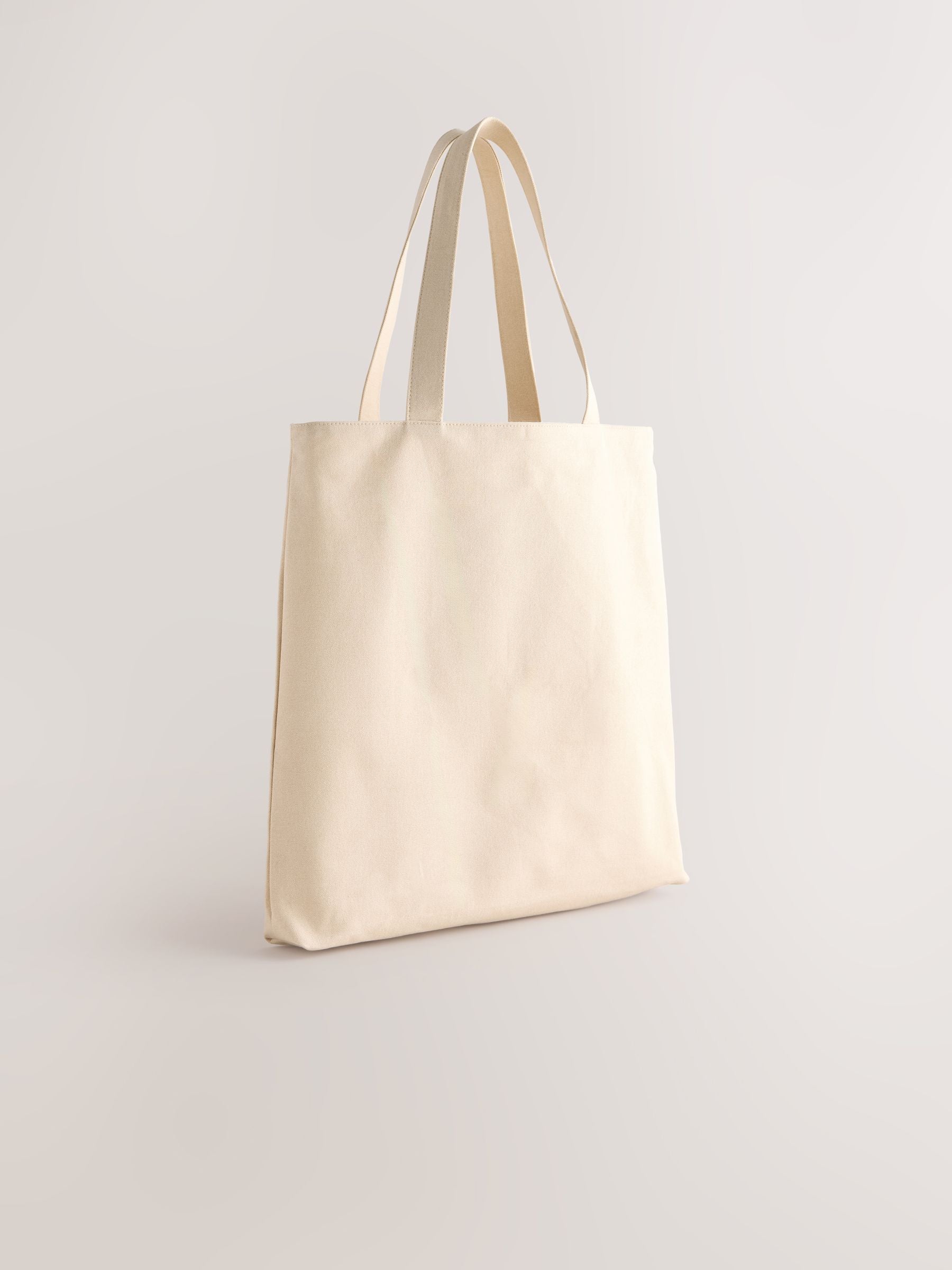 Print cotton embellished bag 43x40cm (British brand)