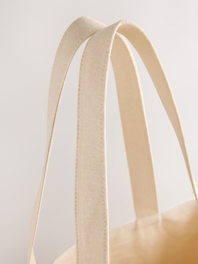 Print cotton embellished bag 43x40cm (British brand)