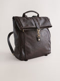Chocolate brown slouchy backpack, imported from the UK