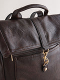 Chocolate brown slouchy backpack, imported from the UK