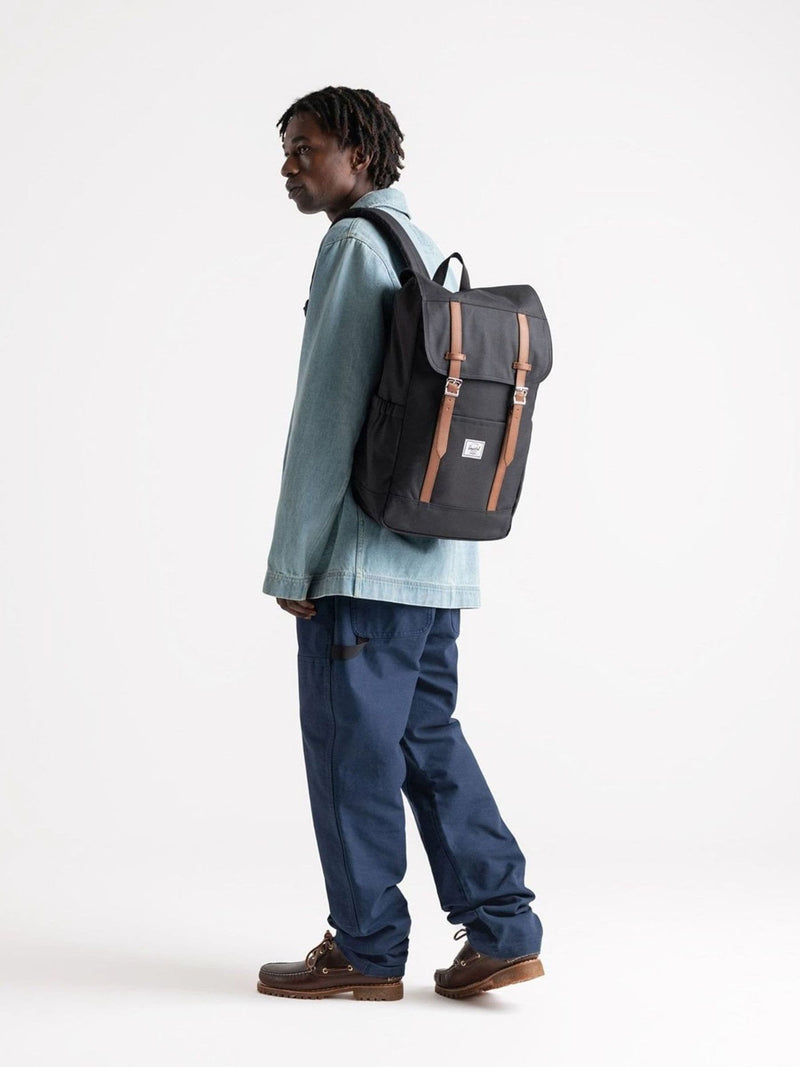 Herschel Black Retreat backpack (British brand)