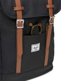 Herschel Black Retreat backpack (British brand)