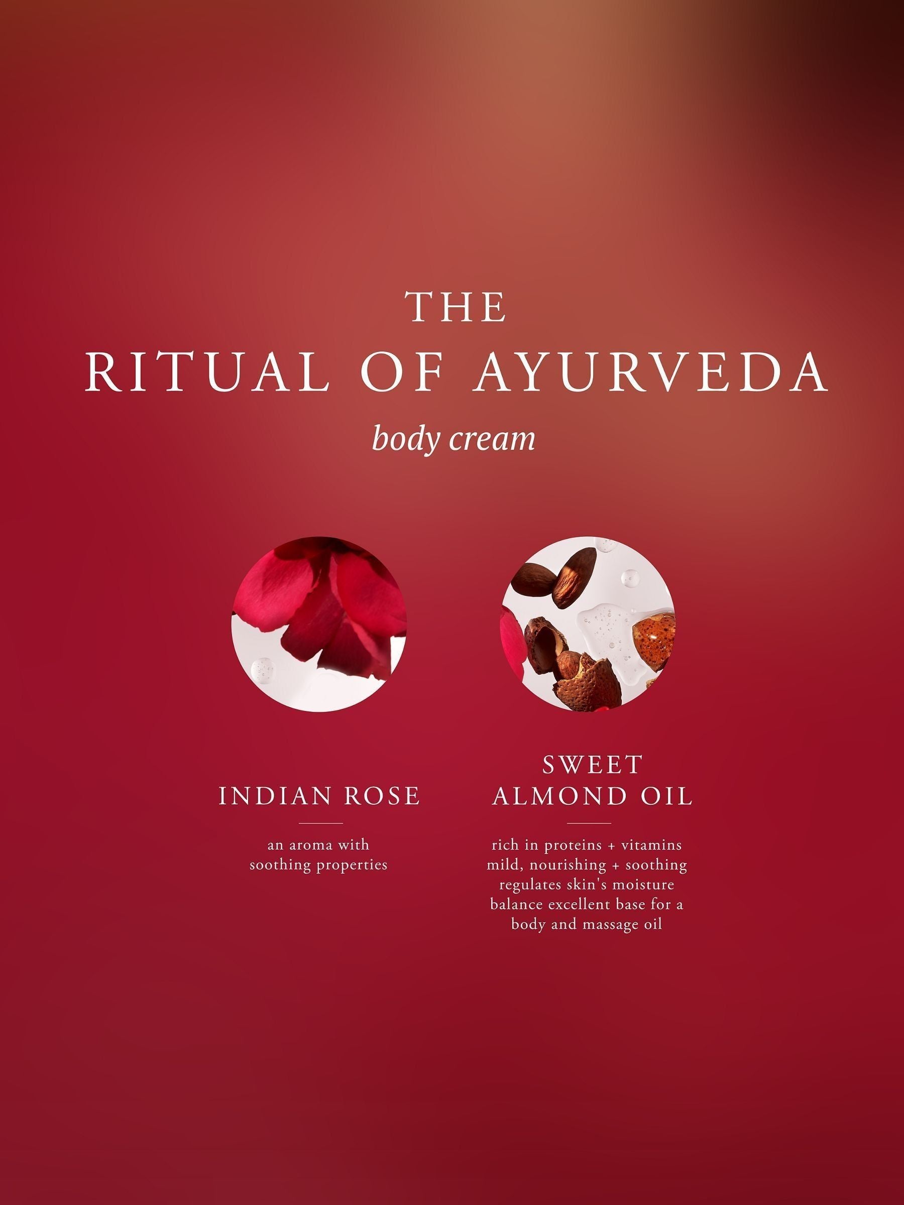 Rituals Ayurveda Sweet Almond Oil Indian Rose Large Gift Set, imported from the UK