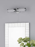 Dar Lighting Century polished chrome opal glass wall light, UK version