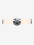 Dar Lighting Century polished chrome opal glass wall light, UK version