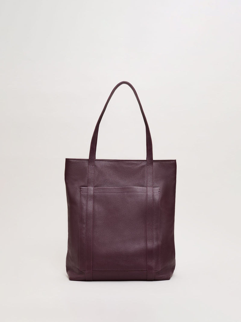 Phase Eight red leather shopper tote bag, UK version