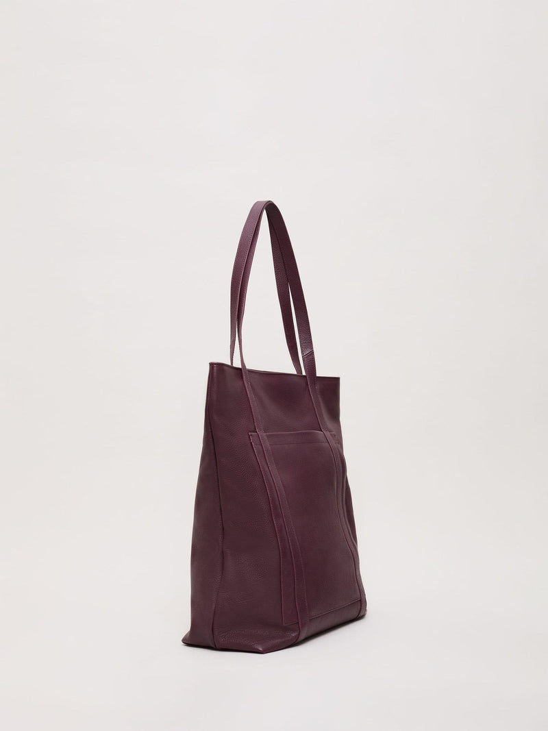 Phase Eight red leather shopper tote bag, UK version