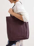Phase Eight red leather shopper tote bag, UK version