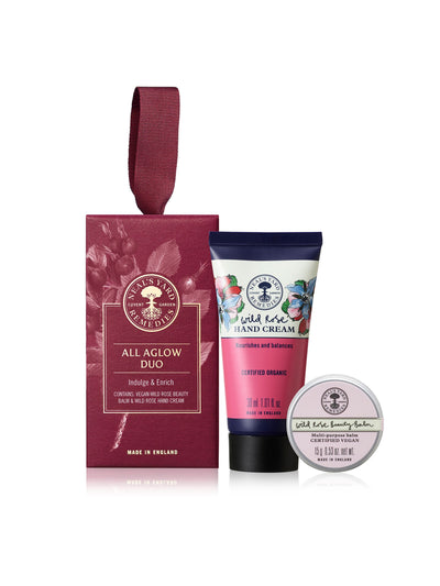Neals Yard Remedies All Aglow Duo Villrose Håndpleiesett